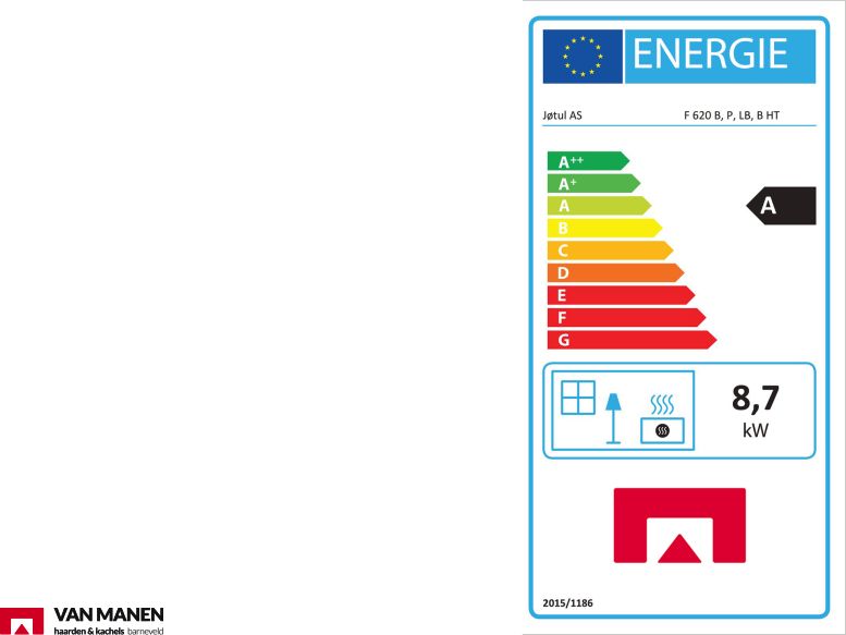Jotul F620 LB BP Houtkachel